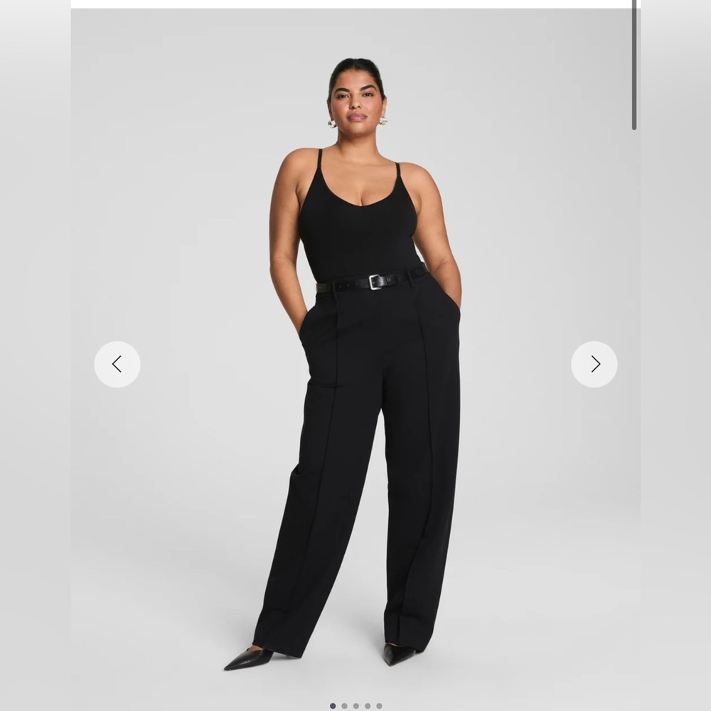 Spanx Black Barrel leg pants NWT